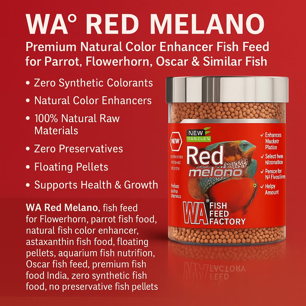 WA Red Melano Red Color Enhancing Feed For Fish Food