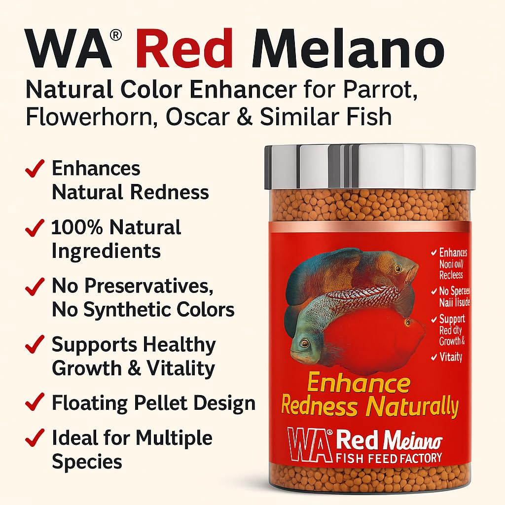 WA Red Melano Red Color Enhancing Feed For Fish Food