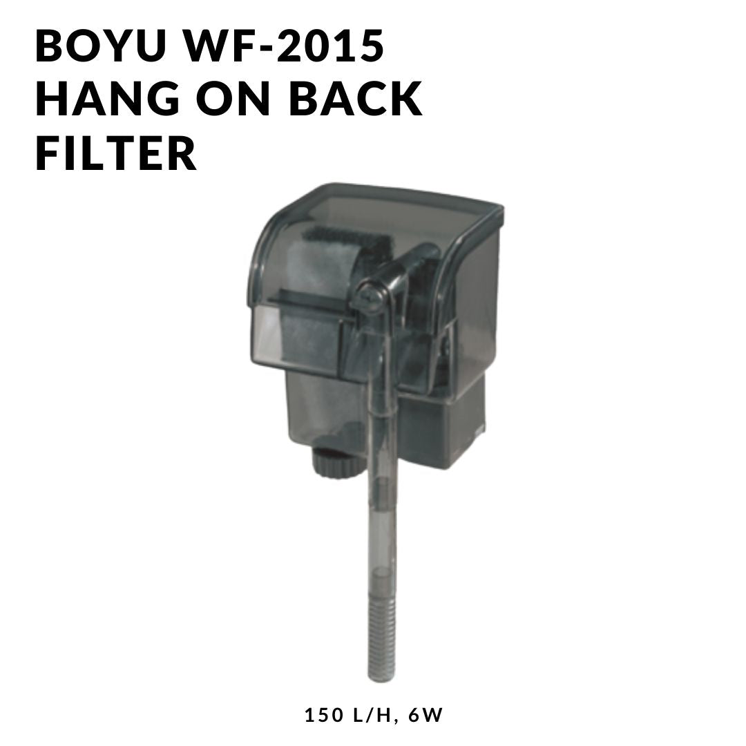 Boyu WF-2015 Water Fall Style Aquarium Hang On Filter | Power : 6W | Output : 150L/H
