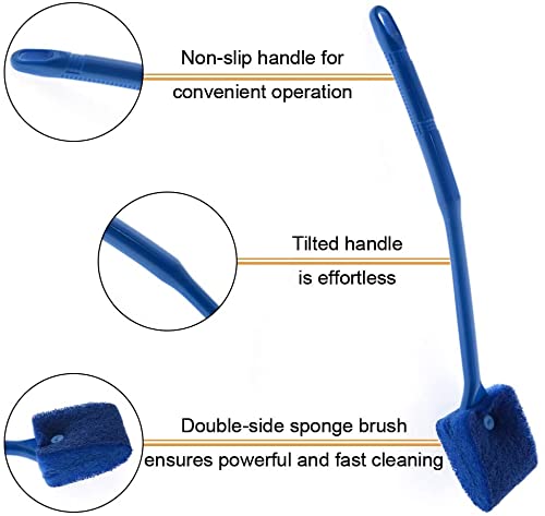 PetzLifeworld Aquarium Fish Tank Cleaning Combo Syphon + Algae Cleaning Sponge Brush + Green Fish Net 4 Inch ( 3 Piece Combo )