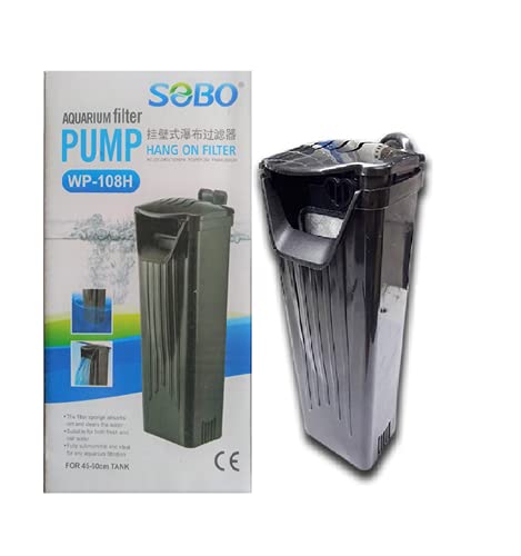 SOBO WP-108H Aquarium Hang On Filter | Power : 3W | Flow : 200 L/H