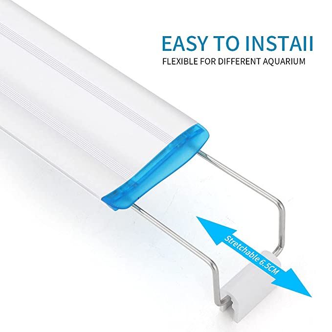 Petzlifeworld Planted Aquarium Bracket White with Blue Cross LED Strip Light | High Brightness