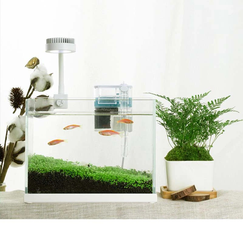 Nepall Mini Hang On Water Fall Type Transparent Aquarium Nano Small Fish Tank Filter