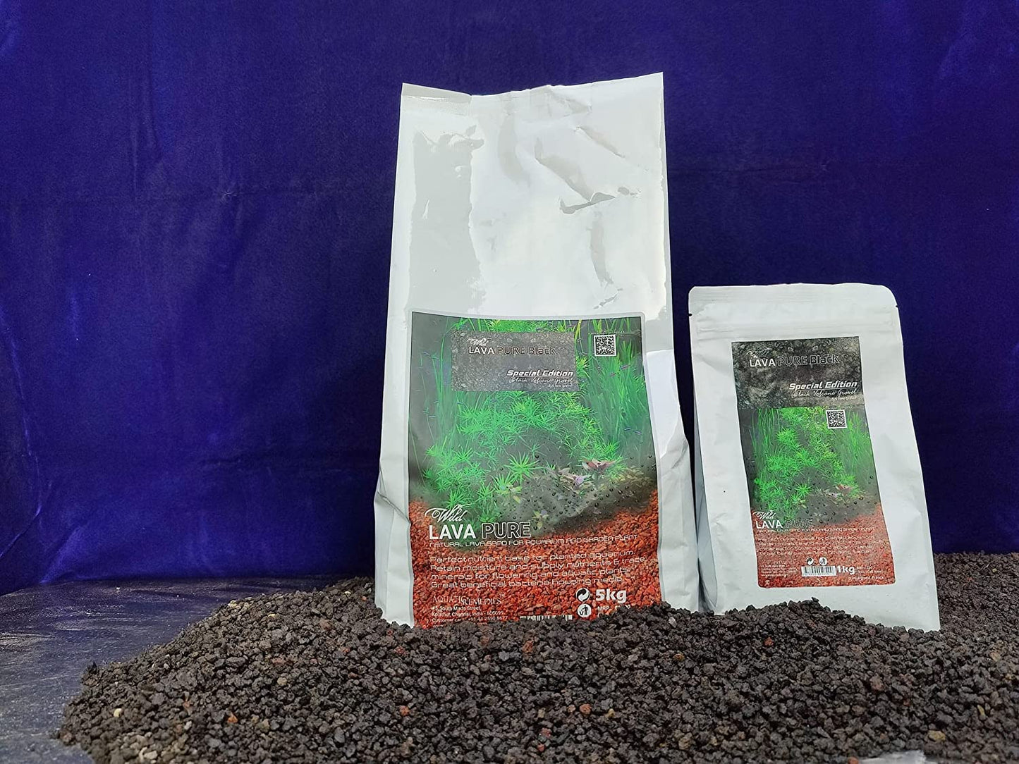 Aquatic Remedies Wild Lava Pure Black, Special Edition Black Volcano Gravel