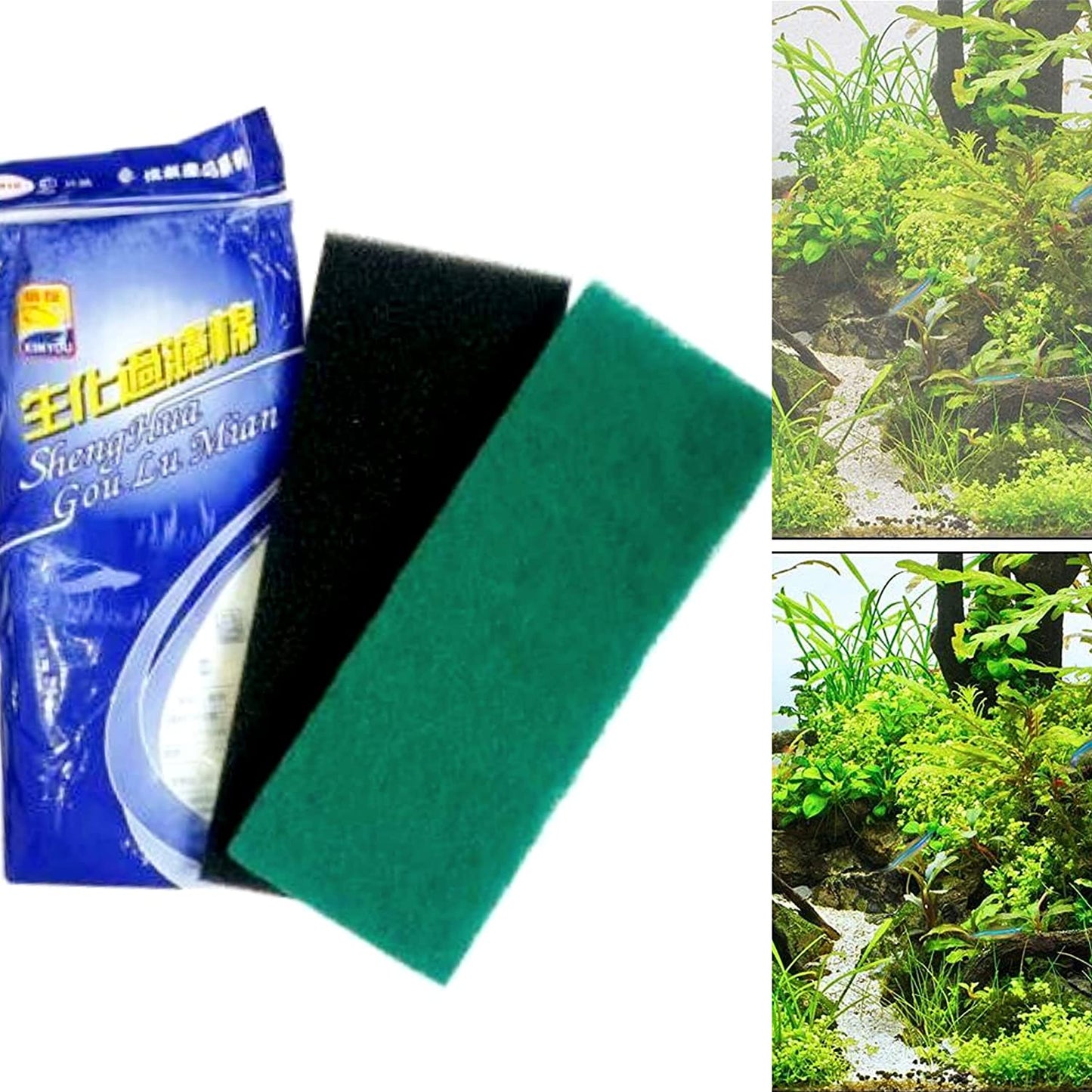 Petzlifeworld XY-1810 Aquarium Fish Tank Biochemical Cotton Filter Sponge (32x12x2CM)