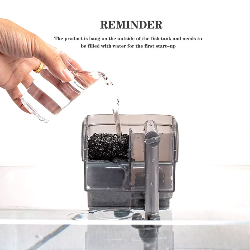 Boyu WF-2015 Water Fall Style Aquarium Hang On Filter | Power : 6W | Output : 150L/H