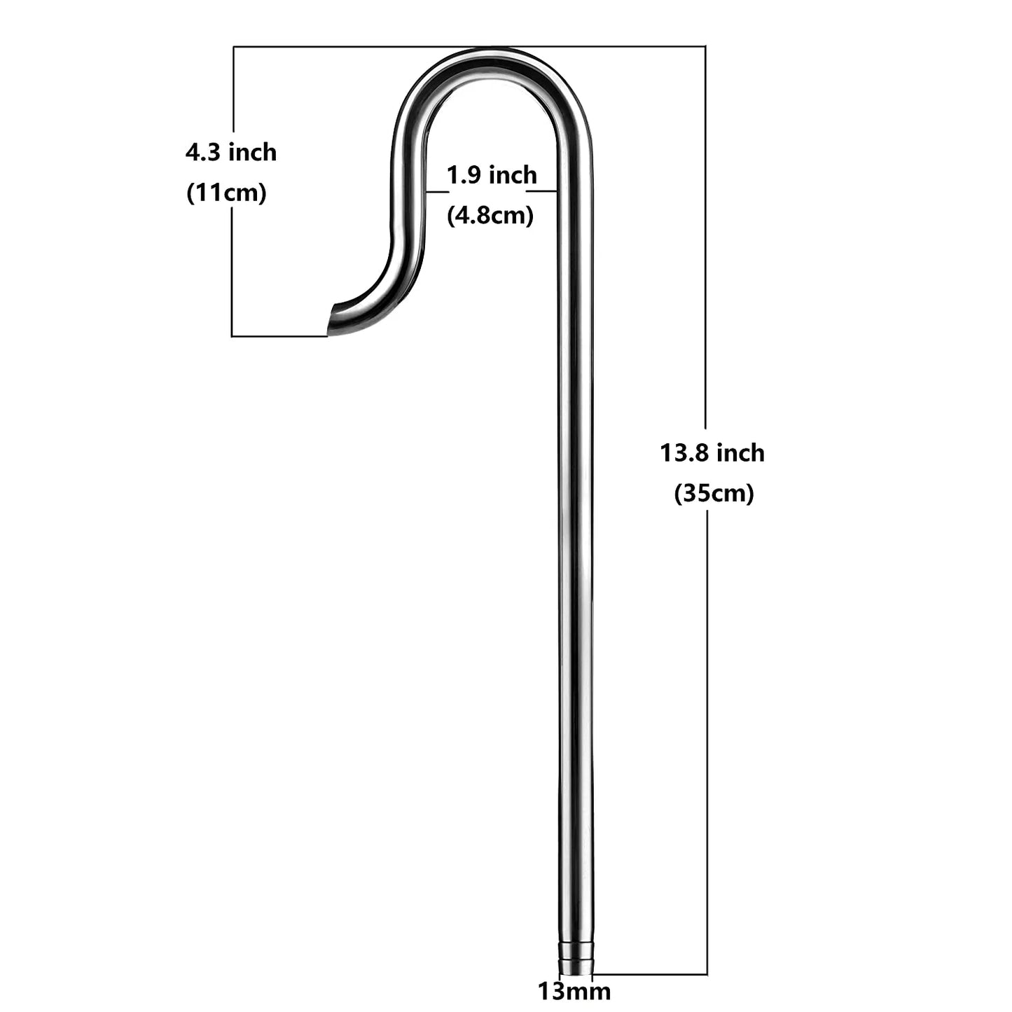 Mufan Stainless Steel Lily Pipe With Surface Skimmer For Aquarium 17MM ( Suitable For 16/22 MM)