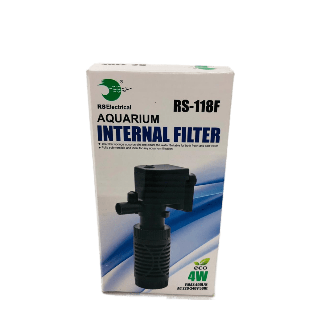 Rs Electricals Rs -118F Aquarium Internal Power Filter Power: 4 watts Output: 400 L/H Power Aquarium Filter