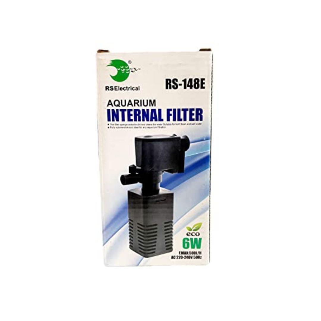 RS Electricals Aquarium Mini Fish Tank Internal Filter (RS-148E | 6W | 500L/H)