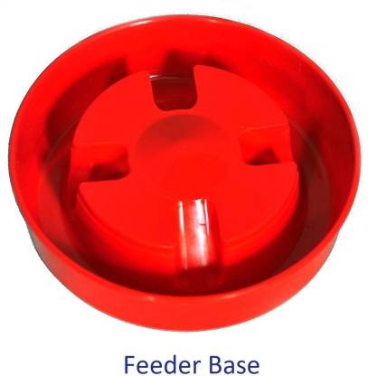 Quail & Chick Feeder & Drinker Combo 500 grams capacity Ground Bird Feeder | (White) - PetzLifeWorld