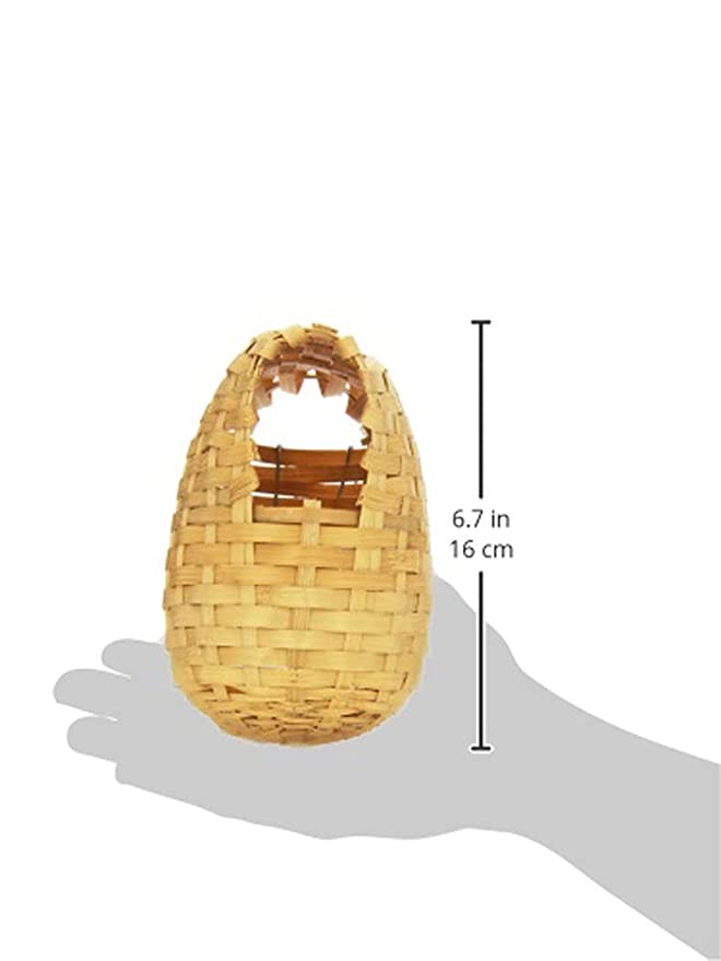 PetzLifeWorld Birds Natural Bamboo Nest Suitable for Small Birds