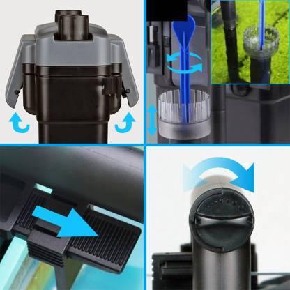 Sunsun Hang On External Canister Filter | HBL-803 | For upto 120L Aquarium - PetzLifeWorld