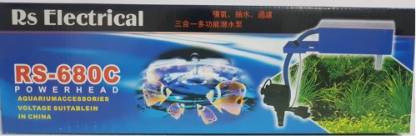 Rs Electricals Rs - 680c Aquarium 3 in 1 Power Head Top Filter ( 25 watts)Output: 1500L/H Power Aquarium Filter (Mechanical Filtration for Salt Water and Fresh Water)