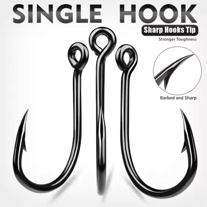 Mustad Hoodlum Live Bait Fishing Hook | 4 X Strong | Black Nickel