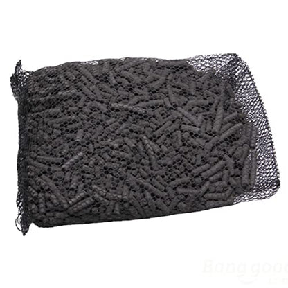 Boyu Activated Carbon Filter Media with Net Bag for Aquarium Fish Tank | Removes Impurities, Odor, Chlorine & Heavy Metals