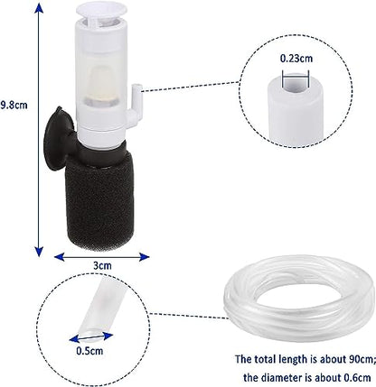 Petzlifeworld Aquarium Mini Sponge Filter Biochemical Sponge Filters, Ultra Quiet Air Filter with Air Tubing Internal Purifier for Fish Tank Oxygen Increasing and Cycle