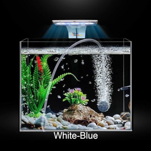 Petzlifeworld 5W (X3) Super Slim Aquarium Fish Tank Light | Suitable for 2 Feet Tank (Fit for 6mm Glass Thickness) | 3 Colour Mode | White