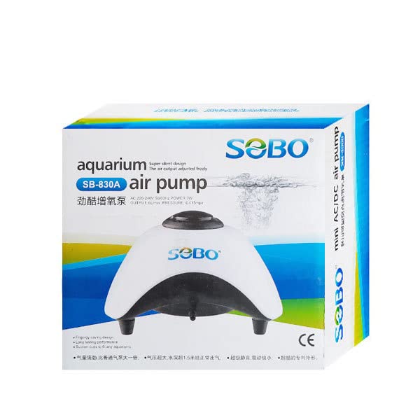 Sobo SB-830A Single Way  Aquarium Air pump | Power : 5 Watts | Output : 6 L/Min