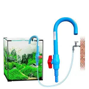 PetzLifeworld Aquarium J-Pipe (Blue) – Easy-to-Hold Water Filling Pipe for All Fish Tanks