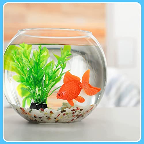 Kit Déco Aquarium 11 Plantes Artificielles - Taille 5-20 Cm - Couleurs Vives Pour Poisson, Tortue - Facile à Placer