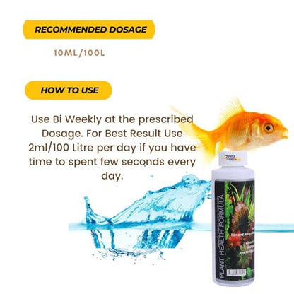 Aquatic Remedies (Pack of 3) Aquarium Plant Health Formula 120ml & Plant Food 120ml & K-Plus Plus 100ml