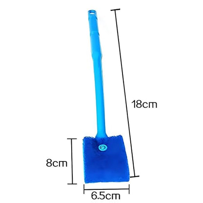 petzlifeworld Aquarium Fish Tank Algae Cleaner Sponge – Blue Heavy-Duty Scrubber Brush for Aquarium Glass & Tank Walls – Easy-Grip Handle, Safe & Non-Scratch