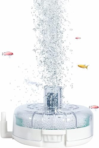 Nepall Aquarium Mini Bio Sponge Nano Fish Tank and Bowl Filter | Ultra Thin Transparent Filter with BioSponge,Media and Airstone | Easy to Clean (NX-300 | 8Cm*5Cm)