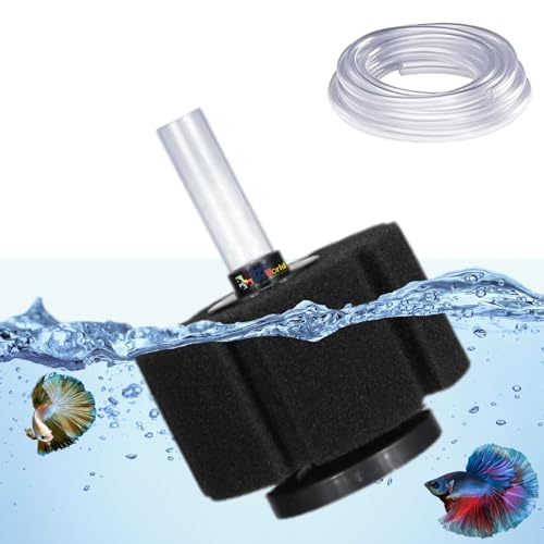 Petzlifeworld  Super Biochemical Sponge Filter for Aquarium Fish Tank with Free 2 Meter Air Hose Tube | Suitable for Fresh and Sea Water Appliances (XF-280)