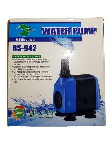 RS Electrical ECO Green Series Energy Saving Efficient Filtering Water Pump (RS-942 | 26 W | 1000L/H) Lift Upto 2.0 Meter