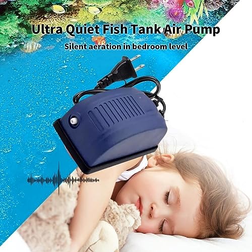 Blue Pet Complete Air Motor Oxygen Pump Starter Kit Combo for Aquarium Fish Tank (Includes Air Pump, Check Valve, Controller, Air Tube & Air Stone)