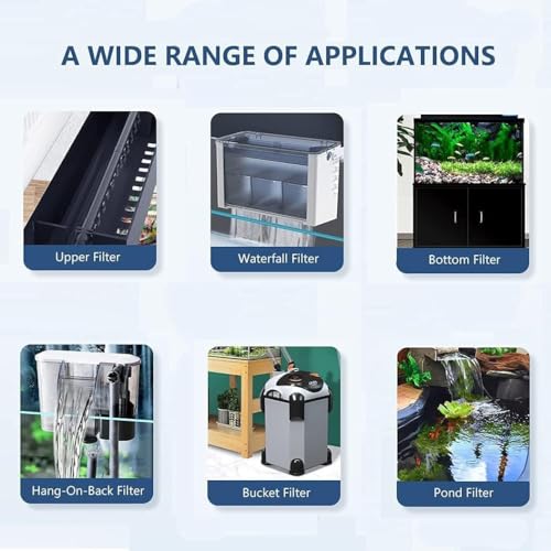YEE Upgraded 8D Multi Layer Reusable Aquarium and Koi Pond Filter Media Sponge for Cyrstal Clear Water | No Clog | Washable | Long Lasting