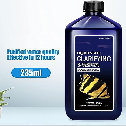 YEE Aquarium Fish Tank Water Clarifier | Quick Results | Makes Aquarium Fish Tank Crystal Clean in 12 Hrs