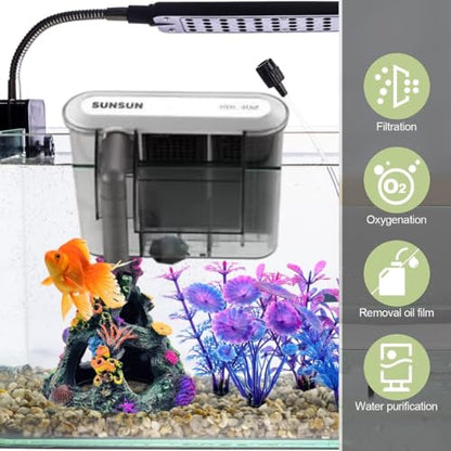 Sunsun HBL-302 Aquarium Hang On Filter | Power : 3W | Flow : 350L/H