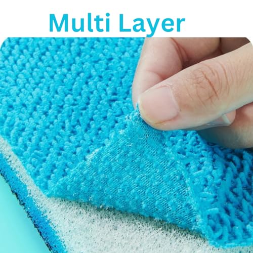 YEE Activated Carbon Infused 8D Multilayer Reusable Cotton Cloth Sponge Filter Pad for Aquarium Cannister,Top,Sump Filter Media Koi Pond Bio Chemical Filter Sponge