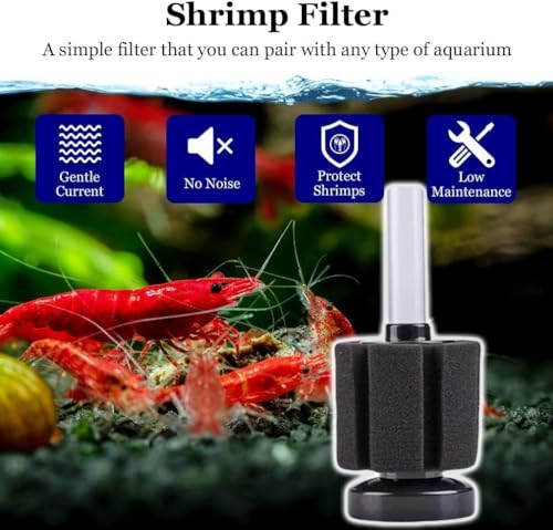 Petzlifeworld  Super Biochemical Sponge Filter for Aquarium Fish Tank with Free 2 Meter Air Hose Tube | Suitable for Fresh and Sea Water Appliances (XF-280)