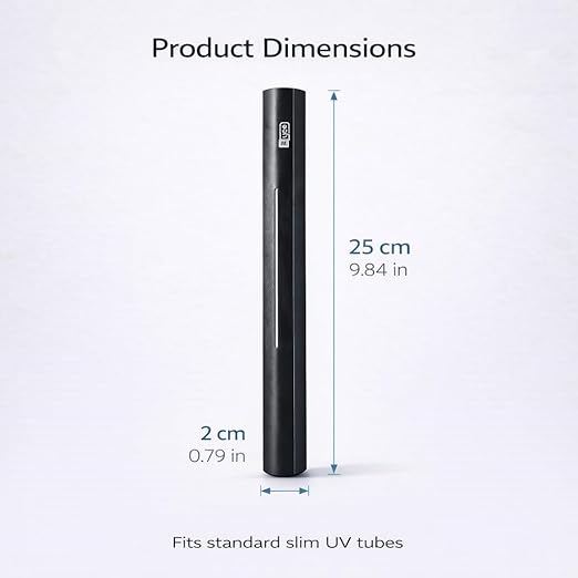 petzlifeworld  Aquarium UV Protector – Heat Resistant Outer Safety Cover for UV Tubes – Slim Compact Design with Mounting Clips – Durable UV Tube Protector (UV Light Not Included)