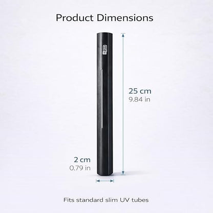 petzlifeworld  Aquarium UV Protector – Heat Resistant Outer Safety Cover for UV Tubes – Slim Compact Design with Mounting Clips – Durable UV Tube Protector (UV Light Not Included)