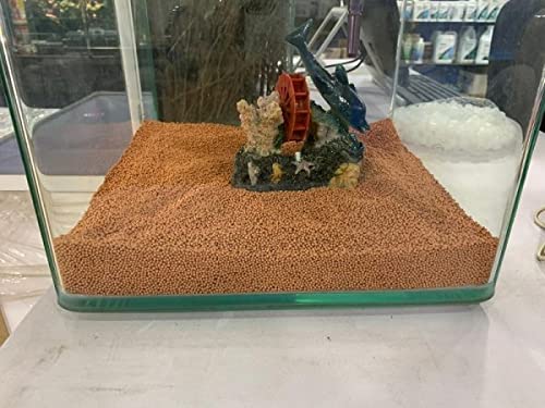 Petzlifeworld  (2MM) Aqua Clean Balls for Aquarium Gravel Brown Colour Aquarium Substrate