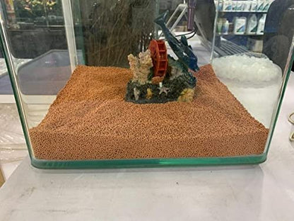 Petzlifeworld  (2MM) Aqua Clean Balls for Aquarium Gravel Brown Colour Aquarium Substrate