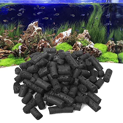 Petzlifewold Activated Carbon Aquarium Filter Bags Fish Tank, 500g - Aquarium Filter Media Activated Carbon  - Pond Canister Filter Net Mesh Granules