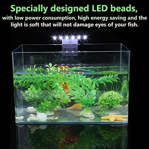 Petzlifeworld Super Slim LED Aquarium Light(Suits Upto 2FT Tank) Plants Grow Lighting Creative Clip-on Lamp (Black, X3)