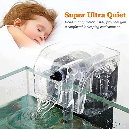 YEE  Mini Nano Transparent Water Fall Aquarium Fish Tank Hang On Filter (YMB-401)