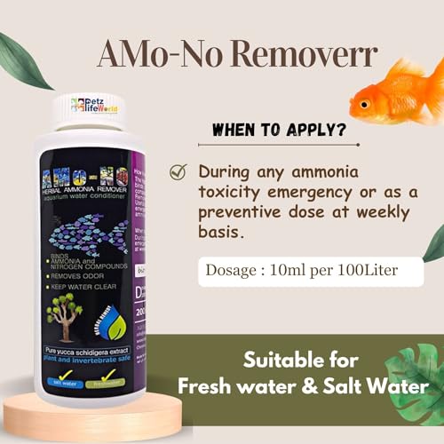 Aquatic Remedies (Pack of 2) Aquarium Fish Tank Water Conditioner (Chlor Away-100ml for Chlorine Remover & Amono -100ml for Ammonia Remover | Suitable for Fresh Water and Marine Water