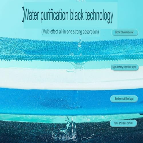 YEE Activated Carbon Infused 8D Multilayer Reusable Cotton Cloth Sponge Filter Pad for Aquarium Cannister,Top,Sump Filter Media Koi Pond Bio Chemical Filter Sponge