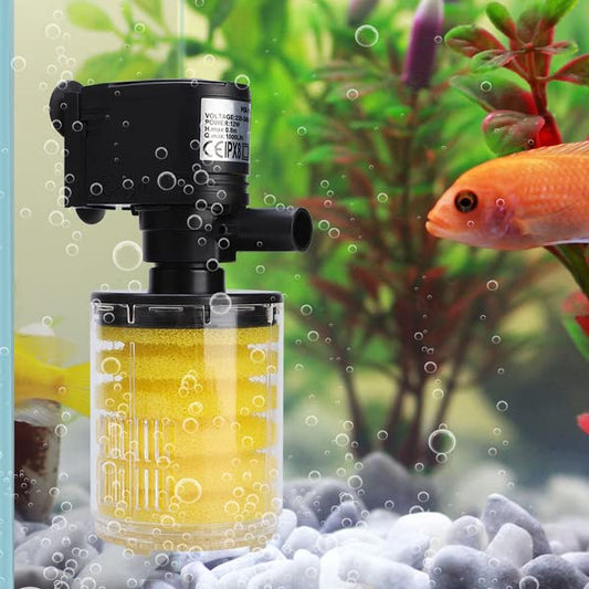 Bluepet BL-9200F Small Transparent Body Yellow Sponge Aquarium Fish Tank Internal Filter | 6W | 500L/Hr