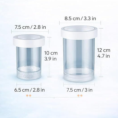 Petzlifeworld White Arylic Floating Fish Breeder Box for Aquarium – Isolation Tank Separator Hatchery Incubator for Guppy, Betta, Fry, Baby & Injured Fish | Transparent Multi-Use Breeding Box