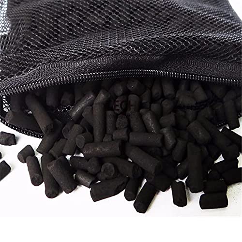 Boyu Activated Carbon Filter Media with Net Bag for Aquarium Fish Tank | Removes Impurities, Odor, Chlorine & Heavy Metals