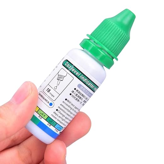 PetzLifeworld CO₂ Indicator Solution 15ml  – Accurate CO₂ Level Test Liquid for Aquarium Glass Drop Checker