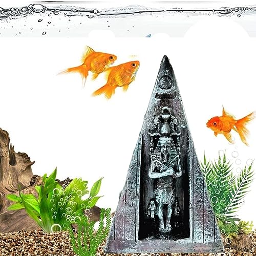 PetzLifeworld 6.5 Inch Ancient Egypt Pyramid for Aquarium and Home Decoration | 3D Structure | Hallow Fibre Material | Realistic Look