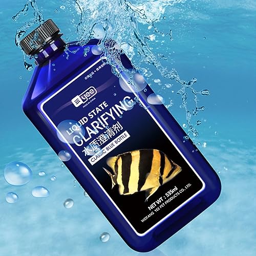 YEE Aquarium Fish Tank Water Clarifier | Quick Results | Makes Aquarium Fish Tank Crystal Clean in 12 Hrs